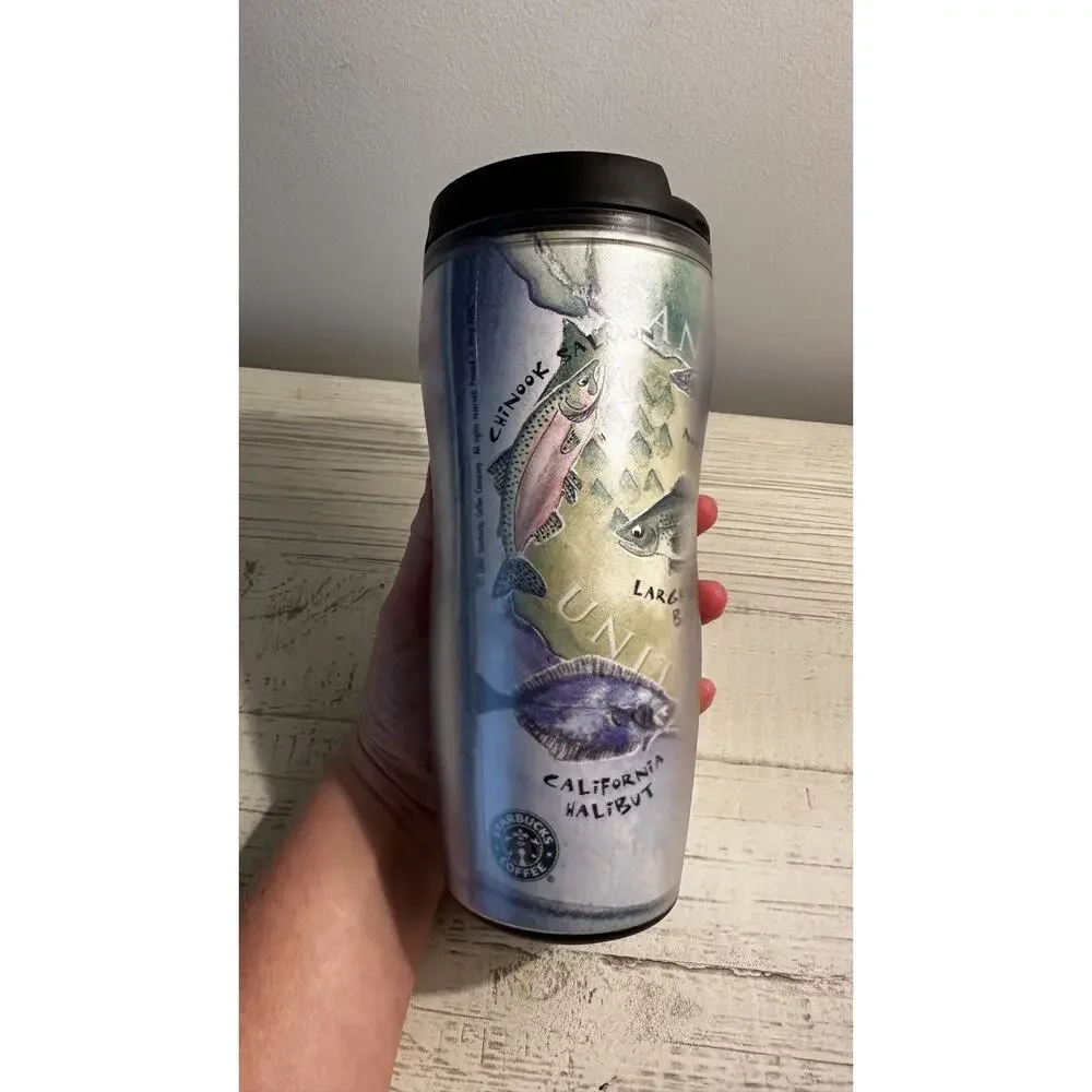 Starbucks Fish Of The United States Double Wall Tumbler 2001 Barista Coffee Mug